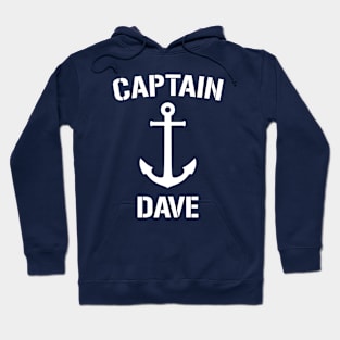 Nautical Captain Dave Personalized Boat Anchor Hoodie